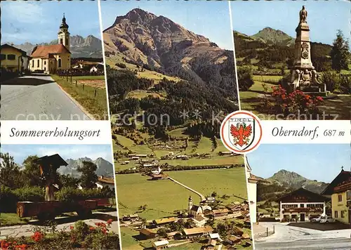 Oberndorf Tirol Pfarrkirche Kaisergebirge Ortskern Kitzbueheler Horn Denkmal Kat. Oberndorf in Tirol