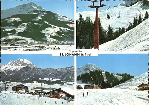 Johann Tirol Sankt Skiparadies Winter Kat. Oesterreich