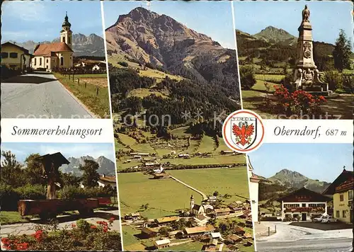 Oberndorf Tirol Pfarrkirche Kaisergebirge Ortskern Kitzbueheler Horn Denkmal Kat. Oberndorf in Tirol