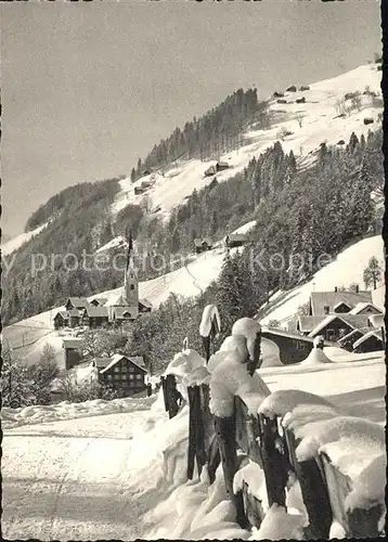 Vorarlberg Im grossen Walsertal Winter Kat. Oesterreich