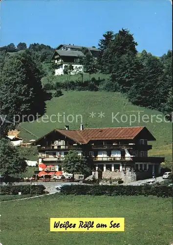 Thiersee Gasthof Pension Weisses Roessl am See Kat. Thiersee