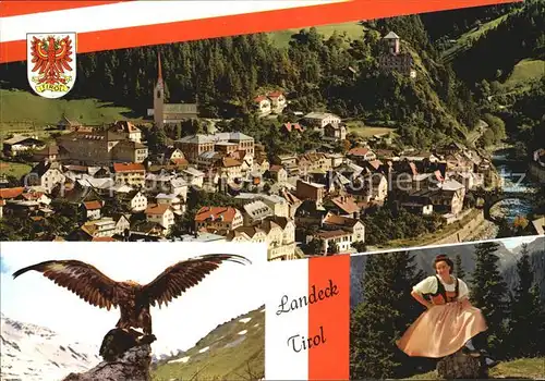Landeck Tirol Stadtansicht Kat. Landeck