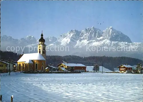 Oberndorf Tirol Kitzbueheler Alpen Kirche Kat. Oberndorf in Tirol