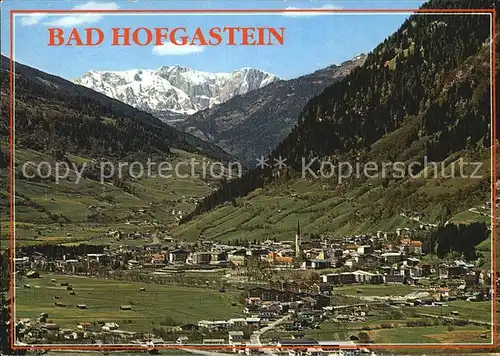 Bad Hofgastein Stadtansicht Hochkoenig Kat. Bad Hofgastein