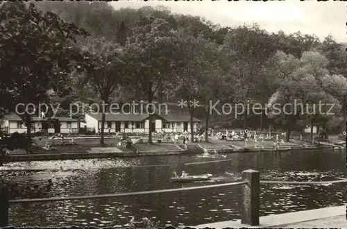 Waldheim Sachsen Schwimmbad an der Zschopau Kat. Waldheim Sachsen