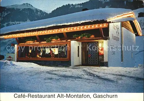 Gaschurn Vorarlberg Cafe Restaurant Alt Montafon Kat. Gaschurn