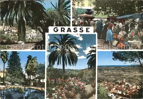 Grasse Alpes Maritimes Teilansichten Markt Kat. Grasse