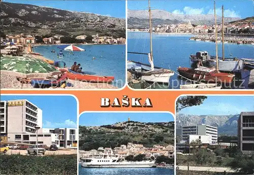Baska Voda Hafenpartien Hotels Kat. Baska Voda