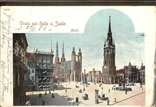 Halle Saale Markt Kat. Halle