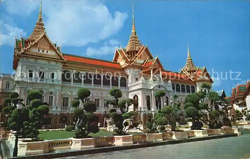 Bangkok The Royal grand Palace Chakri and Dusit Maha Pharsadh Thorne halls Kat. Bangkok
