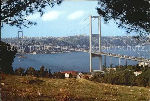 Istanbul Constantinopel Bosphorus Bridge from Beylerbeyi village Kat. Istanbul