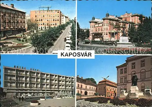 Kaposvar Teilansichten Gebaeude Hotel Denkmal Kat. Ungarn