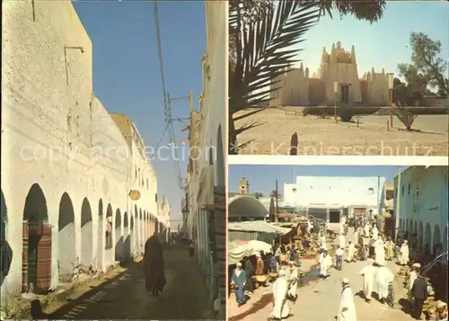 Ouargla Strassenpartie Markt Kat. Algerien