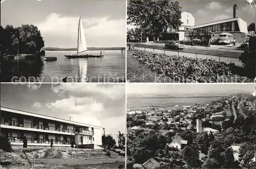 Balatonboglar Uferpartie Segelboot Hotel Restaurant Kat. Balatonboglar Balaton Plattensee