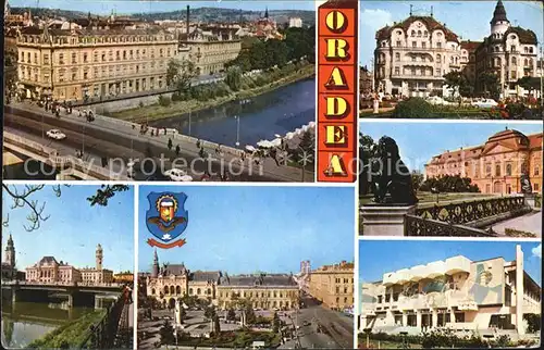 Oradea Crisul Repede Piata Victoriei Vulturul Negru Muzeul Casa de cultura Kat. Oradea