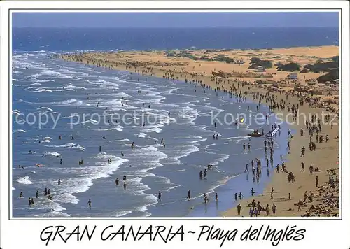 Playa del Ingles Gran Canaria Fliegeraufnahme Kat. San Bartolome de Tirajana