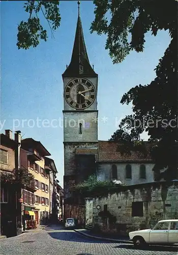 Zuerich ZH Altstadtpartie mit St Peterskirche