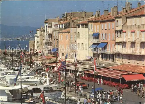Saint Tropez Var Promenade sur les quais Port Cote d Azur Kat. Saint Tropez