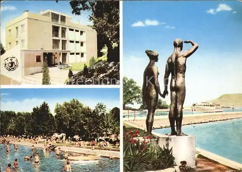 Balatonboglar Hotel Strand Statuen Kat. Balatonboglar Balaton Plattensee