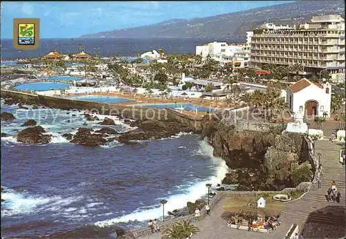 Puerto de la Cruz Panoramica de la costa Martianez Hotelanlage Swimming Pool Kueste Kat. Puerto de la Cruz Tenerife