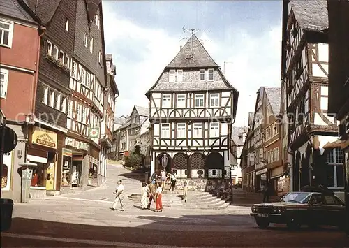 Wetzlar Eisenmarkt Altstadt Fachwerkhaeuser Kat. Wetzlar
