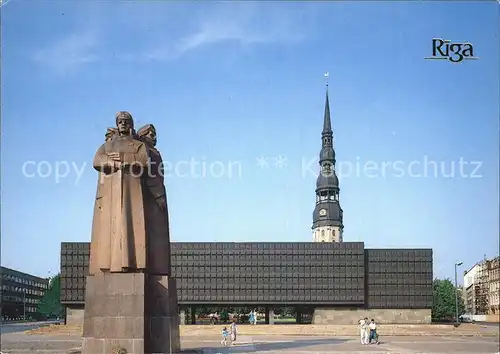 Riga Lettland Statue Museum to the Latvian Red Riflemen Kat. Riga
