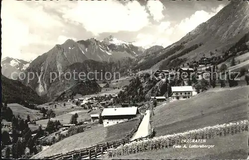 Praegraten Grossvenediger Gesamtansicht mit Alpenpanorama / Praegraten am Grossvenediger /Osttirol