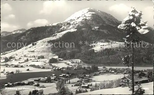 Kirchberg Tirol Winterpanorama mit Gaisberg Kitzbueheler Alpen Kat. Kirchberg in Tirol