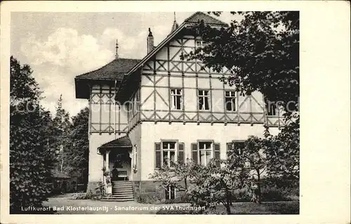 Bad Klosterlausnitz Sanatorium der SVA Thueringen Luftkurort Kat. Bad Klosterlausnitz