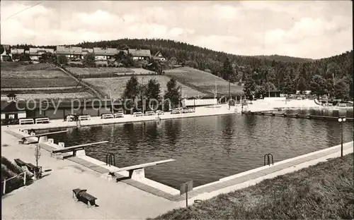 Klingenthal Vogtland Schwimmbad Freibad Kat. Klingenthal Sachsen