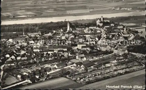 Pretzsch Elbe Fliegeraufnahme Kat. Bad Schmiedeberg