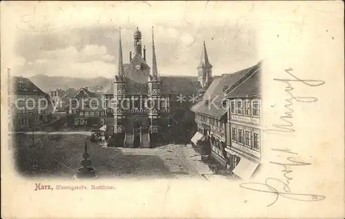 Wernigerode Harz Rathaus Kat. Wernigerode