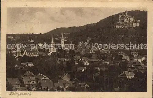 Wernigerode Harz Schloss Stadtansicht Kat. Wernigerode