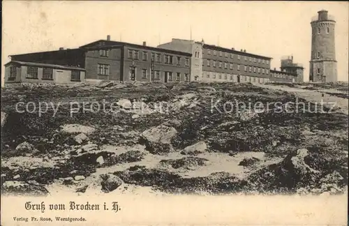Brocken Brockenhaus Aussichtsturm Kat. Wernigerode