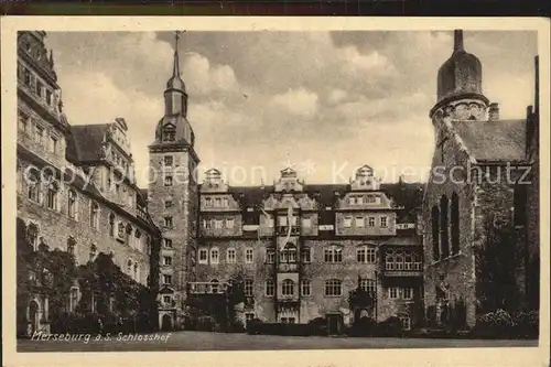 Merseburg Saale Schlosshof Kat. Merseburg