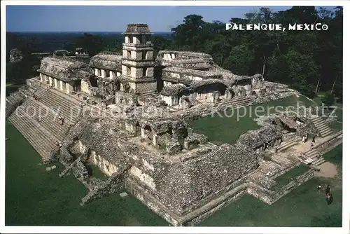 Palenque Palacio Ruinen Archaeologische Staette Kat. 