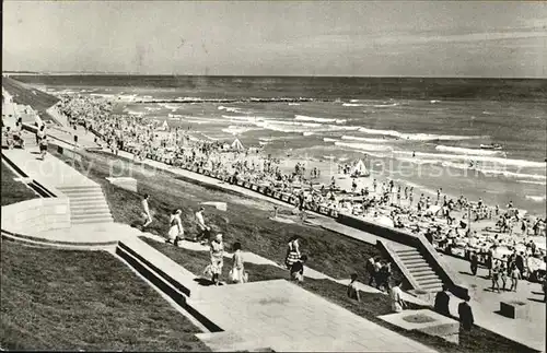 Eforie Sud Kuestenpromenade und Strand Kat. Rumaenien