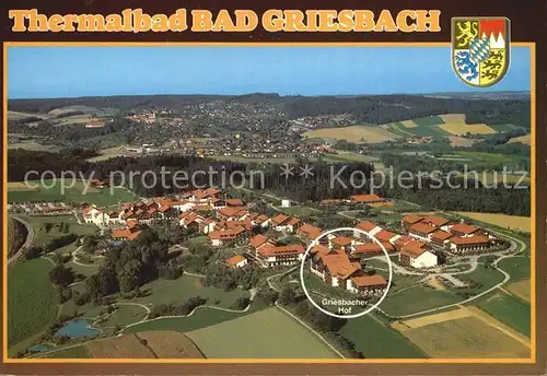 Bad Griesbach Rottal Hotel Griesbacher Hof Fliegeraufnahme Kat. Bad Griesbach i.Rottal