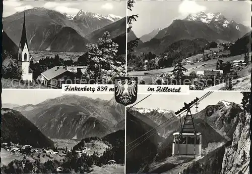 Finkenberg Tirol Teilansicht Gondel Panorama Kat. Finkenberg