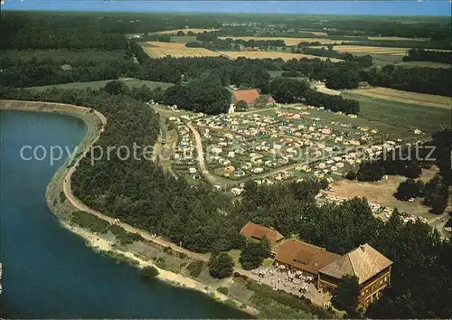 Thuele Friesoythe Hotel Seeblick Campingplatz Thuelsfelder Talsperre Stausee Fliegeraufnahme Kat. Friesoythe