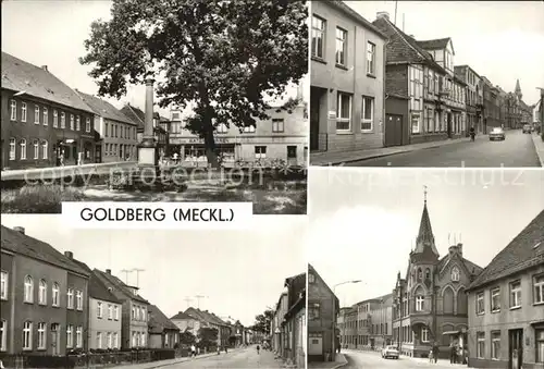 Goldberg Mecklenburg Strasse des Friedens Karl Marx Strasse Kat. Goldberg Mecklenburg