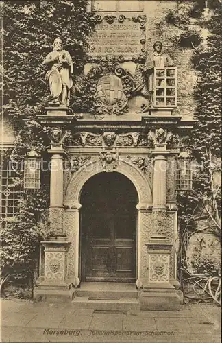 Merseburg Saale Johannesportal im Schlosshof Kat. Merseburg