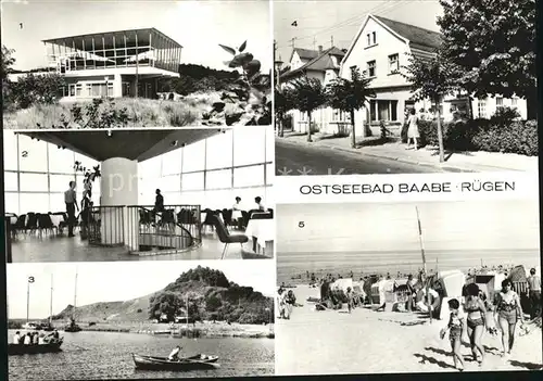 Baabe Ostseebad Ruegen HO Gaststaette Strand Moritzburg  Kat. Baabe