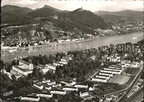 Bad Godesberg Mehlemer Aue am Rhein Fliegeraufnahme Kat. Bonn