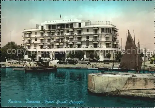 Riccione Darsena Hotel Savioli Spiaggia Binnenhafen
