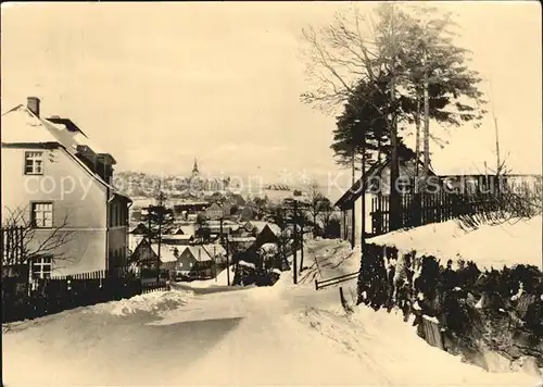 Joehstadt Strassenpartie im Winter Kat. Joehstadt