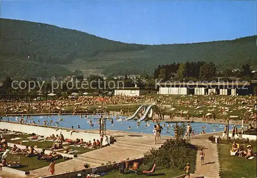 Neckargemuend Terrassenschwimmbad Freibad Kat. Neckargemuend