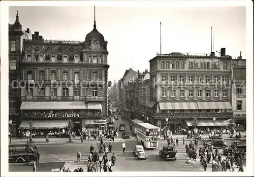 Berlin Unter den Linden Kranzlerecke Doppeldeckerbus Kat. Berlin