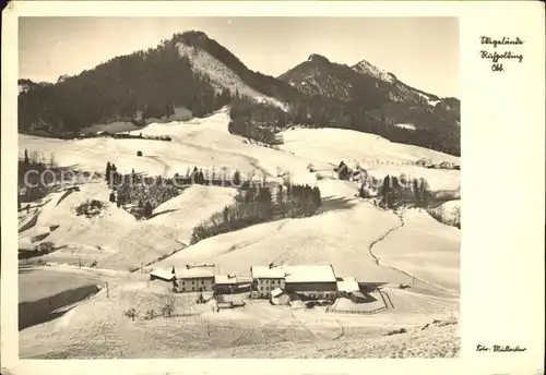 Ruhpolding Panorama Skigelaende Bayerische Alpen Kat. Ruhpolding