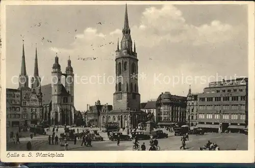 Halle Saale Marktplatz Kat. Halle